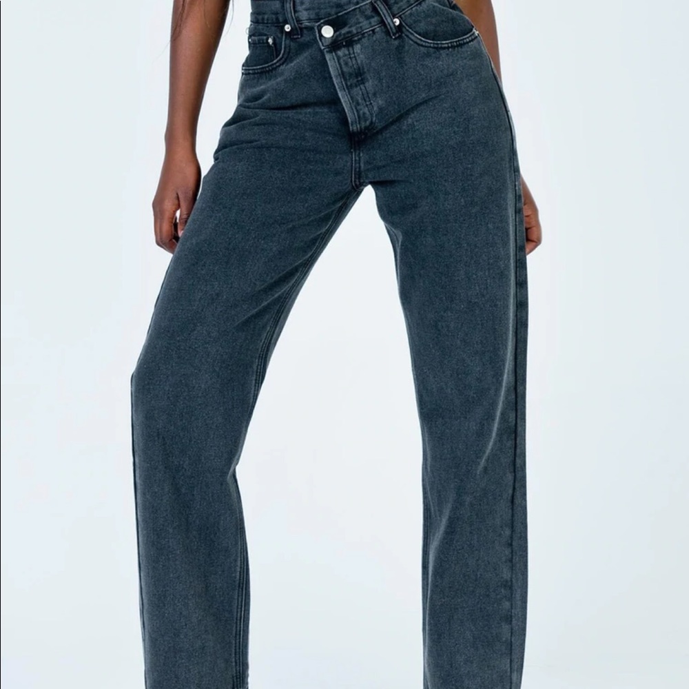 Princess Polly holly black and white jeans